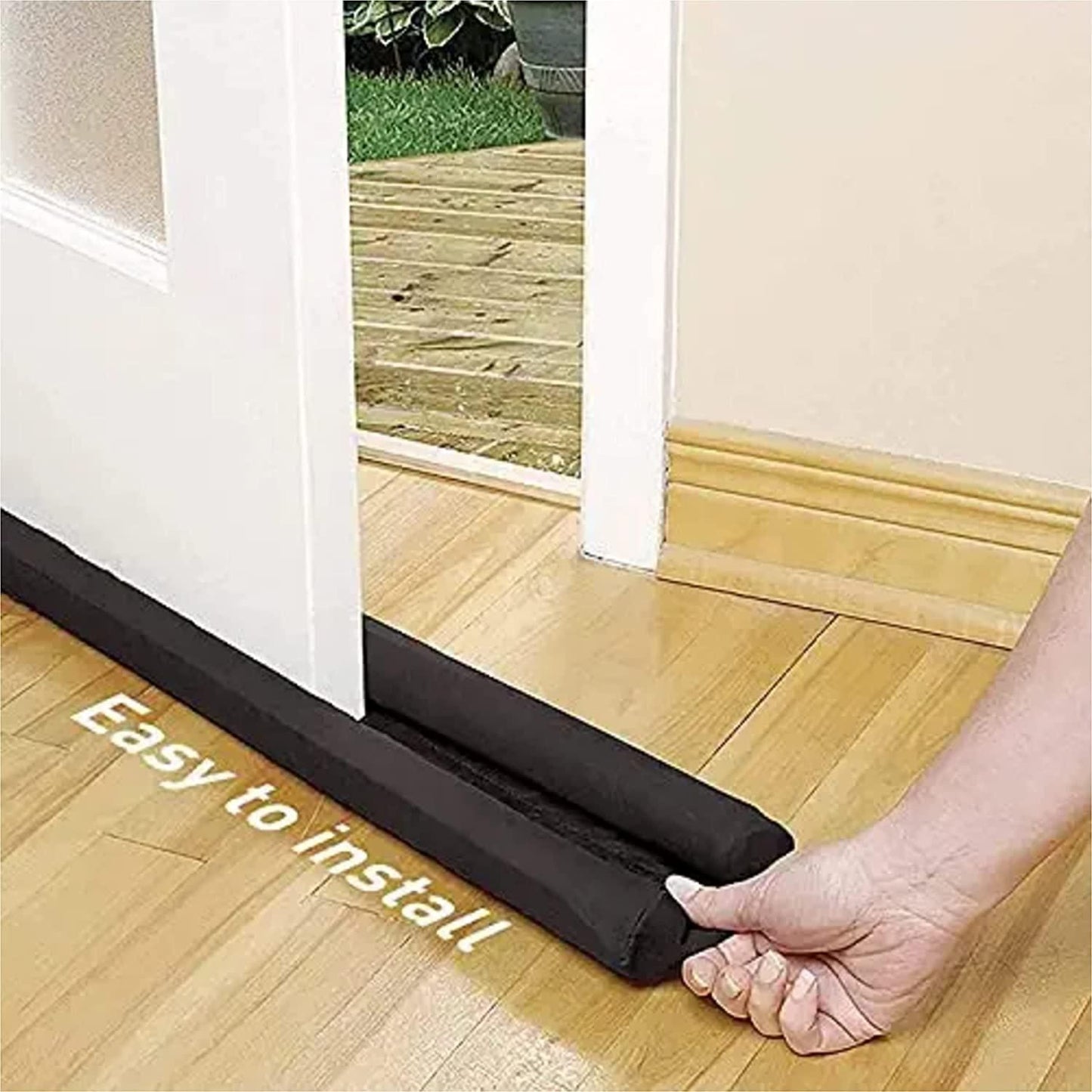 Door Protector – Door Draft Fabric Cover Guard | Sound-Proof | Noise Reducer | Waterproof – Brown