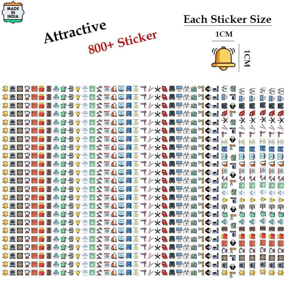 3D Premium Switch Stickers (298 pcs) | Decorative & Functional Labels