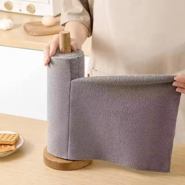 Microfiber Cleaning Cloth Roll (25 Sheets) – Reusable & Super Absorbent