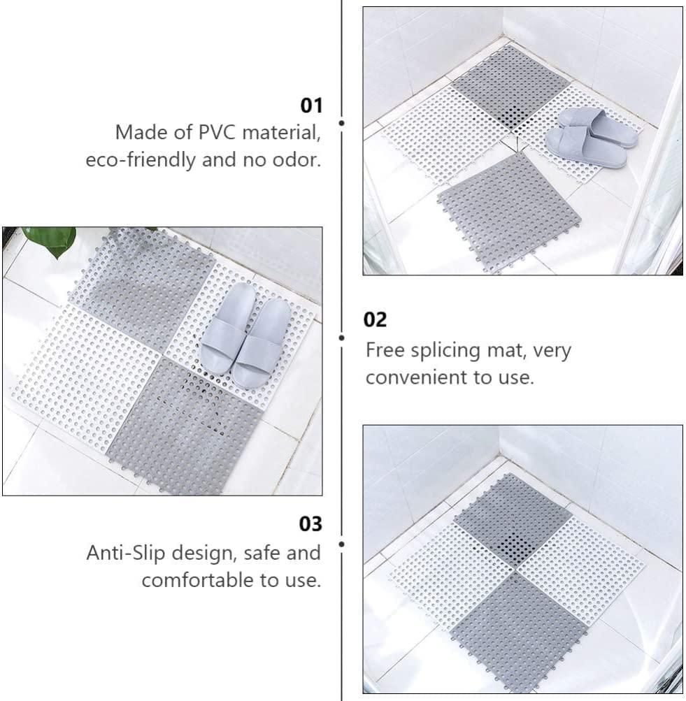 Bathroom Anti-Slip Tile Mat – Pack of 2