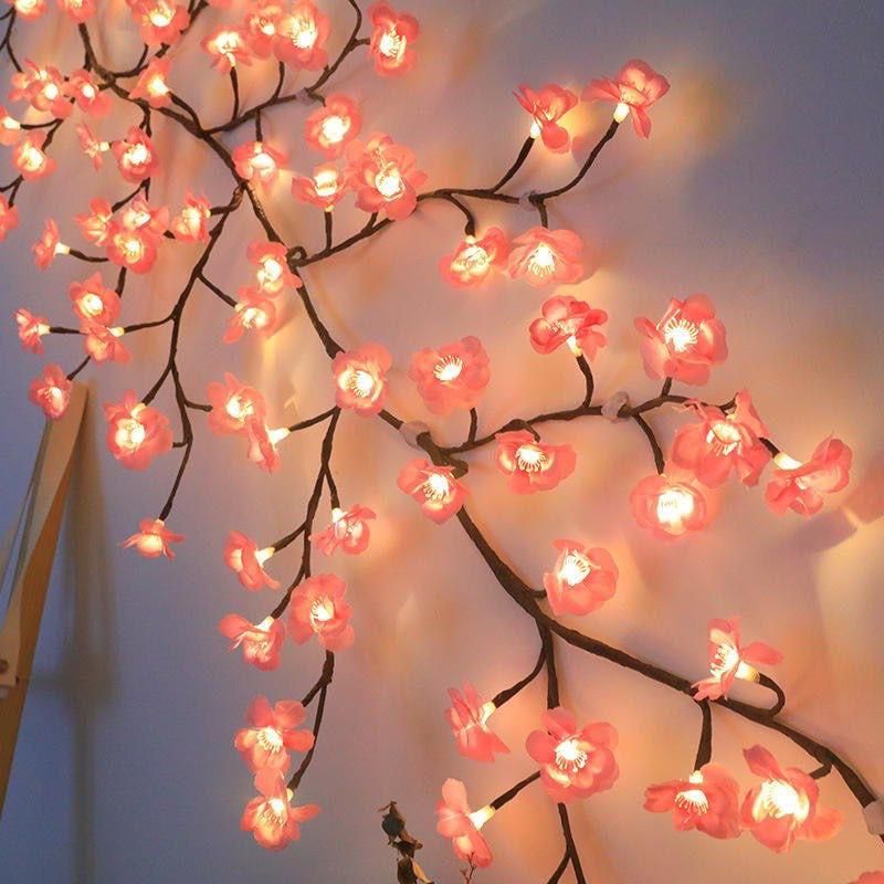 Cherry LED Tree Branch Lights – Creative Wall Décor
