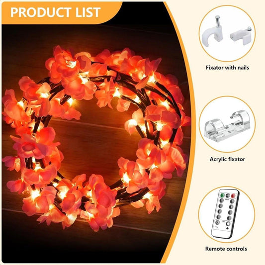 Cherry LED Tree Branch Lights – Creative Wall Décor