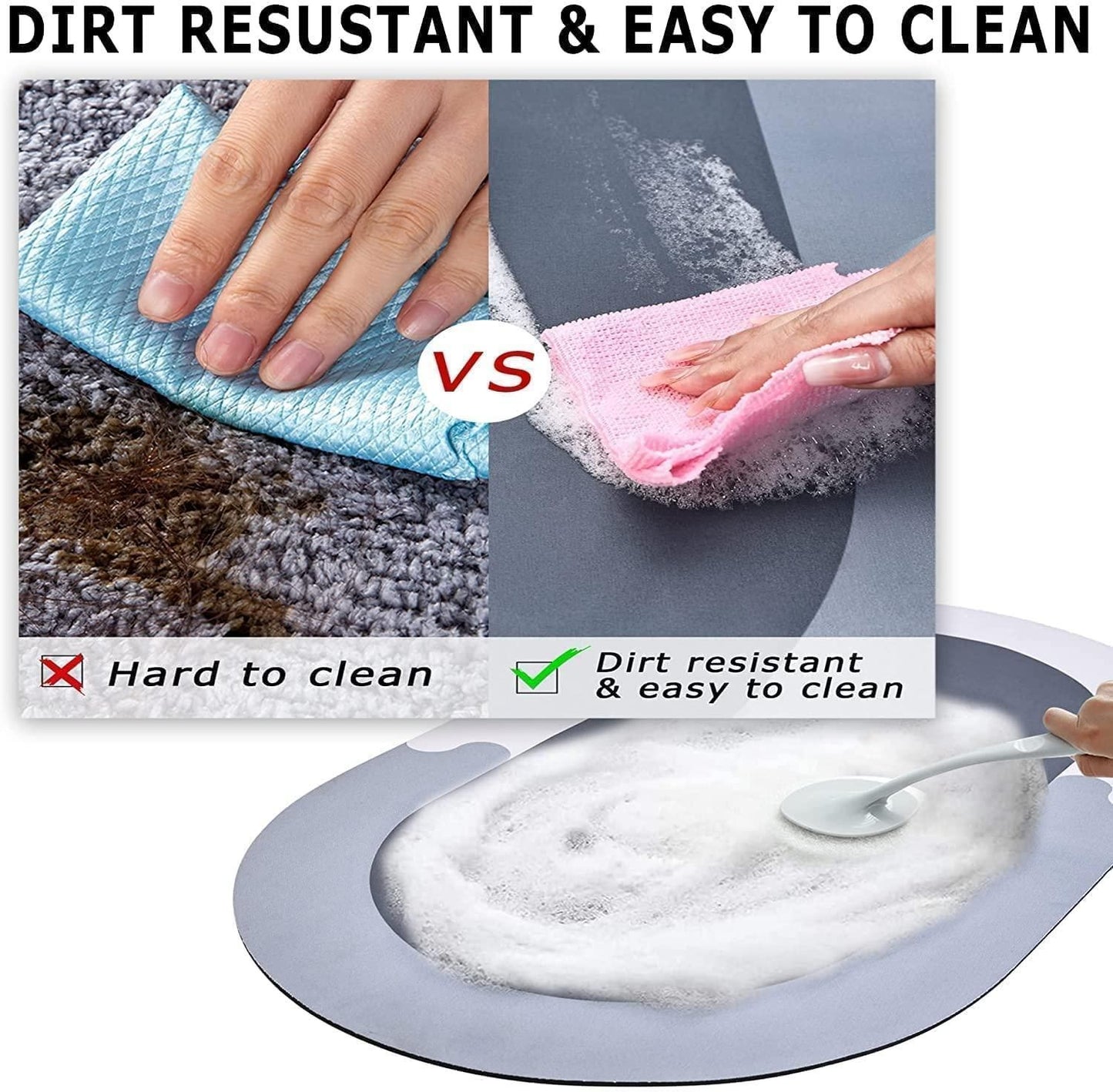 Quick Drying Bathroom & Door Mat – Super Absorbent & Anti-Slip