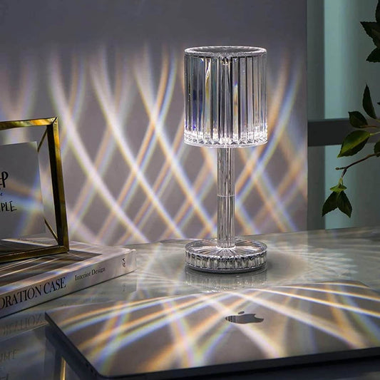 Crystal RGB Table Lamp – 16 Colors with Remote & Touch Control