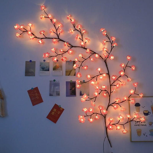Cherry LED Tree Branch Lights – Creative Wall Décor