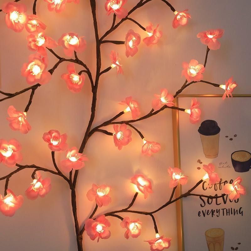 Cherry LED Tree Branch Lights – Creative Wall Décor