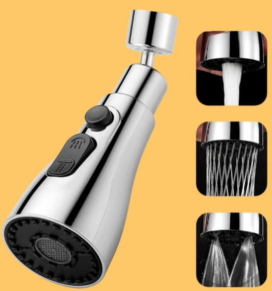 3 Modes Kitchen Sink Faucet – Stainless Steel
