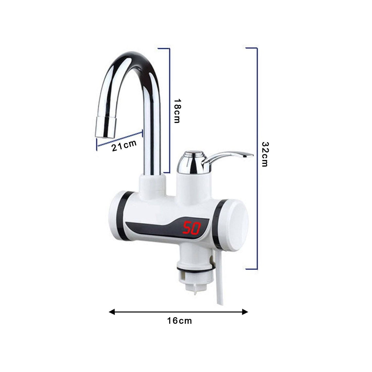 Instant Electric Water Heater Tap with Digital Display